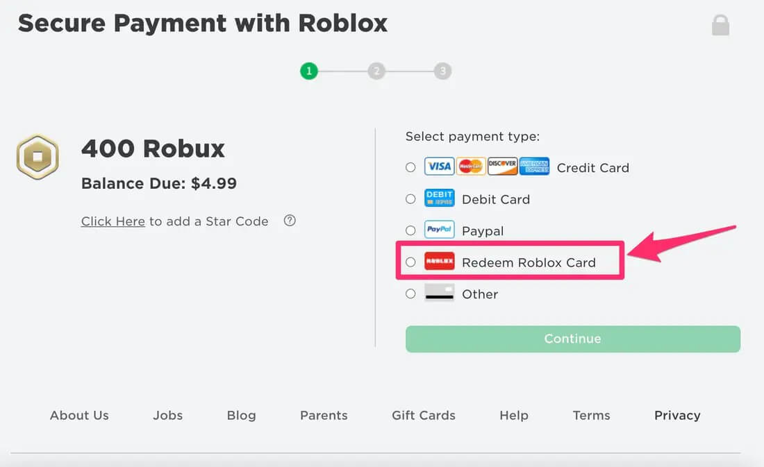 How to Redeem Gift Card during Checkout in Roblox - Redfinger Cloud Phone